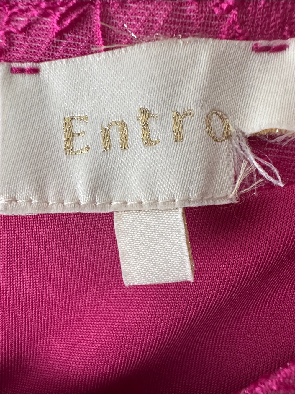 entro Hot Pink Textured Dress - Picture 2 of 3